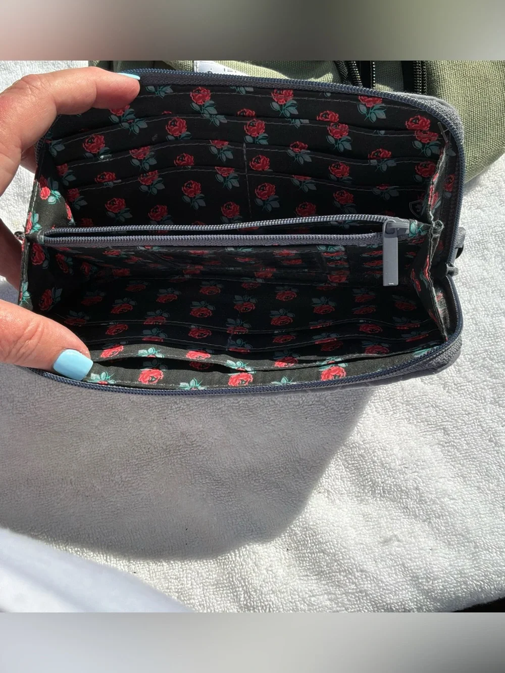 Vera Bradley quilted zip